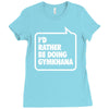 i'd rather be doing gymkhana Ladies Fitted T-Shirt