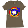 i am not gay, i just like rainbows Ladies Fitted T-Shirt