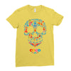 loco coco skul Ladies Fitted T-Shirt