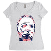michael myers floral mask Women's Triblend Scoop T-shirt