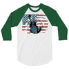 us flag 3/4 Sleeve Shirt