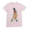 go vegan 6 Ladies Fitted T-Shirt