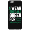 i wear emerald green for liver cancer awareness iPhone 6/6s Case