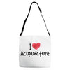 I Love Acupuncture Adjustable Strap Totes