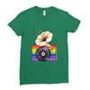 Ceremony of Love with Rainbow Colors Ladies Fitted T-Shirt