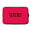 im not short funny t shirt humor nerd geek tee s 3xl Laptop sleeve