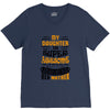My Daughter Is Super Awesome Her Mother V-Neck Tee