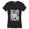 buy me car parts and tell me i'm pretty mechanic turbo nfs fan Women's V-Neck T-Shirt