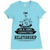 I Am Music Actually In A Very Commited Relationship Ladies Fitted T-Shirt