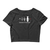 funny darwin evolution of humanity military army warfare Crop Top