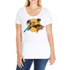 bat man and robin Ladies Curvy T-Shirt