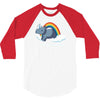 real unicorns have curves 3/4 Sleeve Shirt