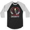 he might find a rabbit in there but hell never find dignity 3/4 Sleeve Shirt