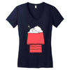 totoro peanut Women's V-Neck T-Shirt