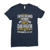grumpy old crane operator Ladies Fitted T-Shirt