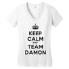 team damon salvatore Women's V-Neck T-Shirt