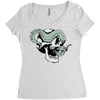 skull and tentacles Women's Triblend Scoop T-shirt