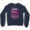 quens are born in april Crewneck Sweatshirt
