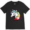 rainbow unicorn V-Neck Tee
