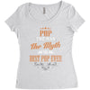 pop the man the myth best pop ever Women's Triblend Scoop T-shirt