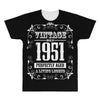 vintage made in 1951 perfectly aged a living legend All Over Men's T-shirt