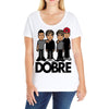 dobre twins dobre brother Ladies Curvy T-Shirt
