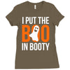 i put the boo in booty Ladies Fitted T-Shirt