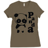 panda Ladies Fitted T-Shirt