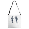 fist bump for liberty Adjustable Strap Totes