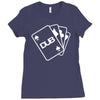 pokercards Ladies Fitted T-Shirt