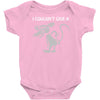 i don't i couldn't give a rats Baby Onesie