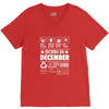 Born In December V-Neck Tee