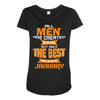 all men are created equal but only the best are born in january 1 Maternity Scoop Neck T-shirt