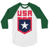 land of the free 3/4 Sleeve Shirt
