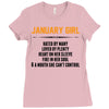 January Girl Hated By Many Ladies Fitted T-Shirt