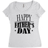 happy father day greeting Women's Triblend Scoop T-shirt