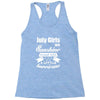 July Girls Are Sunshine Mixed With A Little Hurricane Racerback Tank