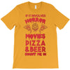 horror movies, pizza and beer T-Shirt