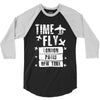 TIME TO FLY TO LONDON PARIS NEW YORK 3/4 Sleeve Shirt
