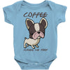 coffee makes me poop Baby Bodysuit