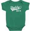 daddy since 2015   mens funny Baby Bodysuit