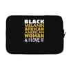 melanin african american woman Laptop sleeve