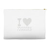 i love jogging Accessory Pouches