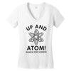 up and atom Women's V-Neck T-Shirt
