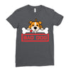 bad dog 3 Ladies Fitted T-Shirt