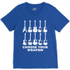 choose your weapon funny V-Neck Tee