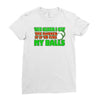 funny golf the older i get, ideal gift, birthday present Ladies Fitted T-Shirt