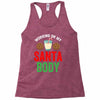 working on my santa body Racerback Tank