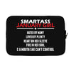 Smartass January Girl Laptop sleeve