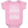 Real Kings Are Born On December 19 Baby Onesie